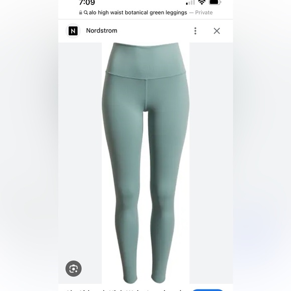 Alo airbrush botanical green leggings - Picture 2 of 4